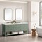 James Martin Vanities Breckenridge 72in Double Vanity, Smokey Celadon w/ 3 CM White Zeus Top 330-V72-SC-3WZ - alternate 2